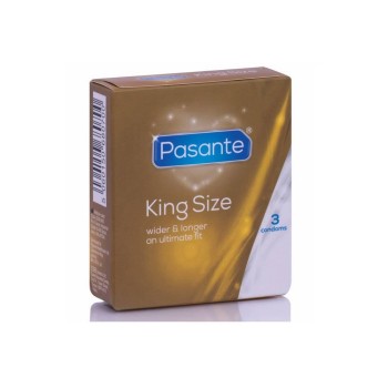 Προφυλακτικά Μεγάλου Μεγέθους - Pasante King Size Condoms 3pcs