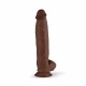 Μεγάλο Ομοίωμα Πέους - Real Fantasy Travis XL Realistic Dildo Brown 31cm