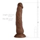 Ομοίωμα Πέους Με Βεντούζα - Real Fantasy James Realistic Dildo Brown 23cm