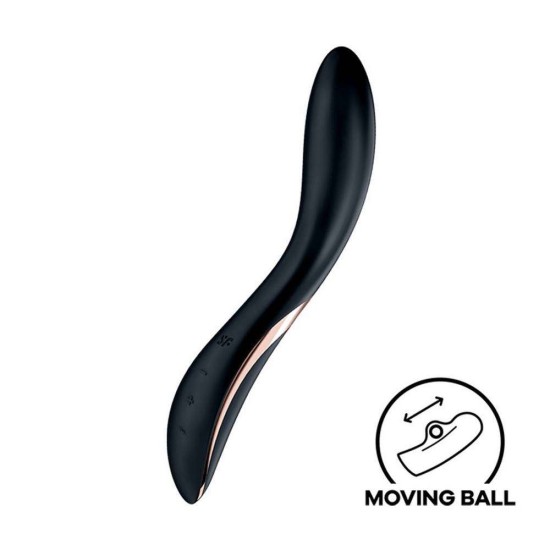 Δονητής Σημείου G Με Κινούμενη Μπίλια - Rrrolling Pleasure G Spot Vibrator Black Sex Toys 