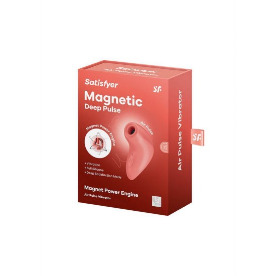 Magnetic Deep Pulse Air Pulse Vibrator Terracotta Sex Toys