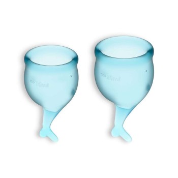 Μαλακά Κυπελάκια Περιόδου - Satisfyer Feel Secure Menstrual Cups Light Blue