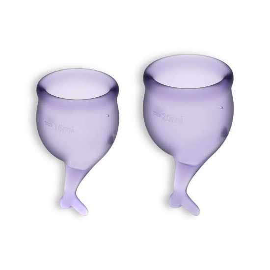 Μαλακά Κυπελάκια Περιόδου - Satisfyer Feel Secure Menstrual Cups Lilac Sex & Ομορφιά 