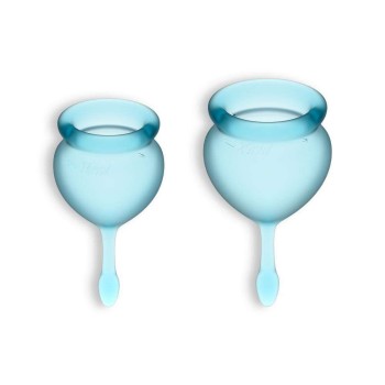 Μαλακά Κυπελάκια Περιόδου - Satisfyer Feel Good Menstrual Cups Light Blue