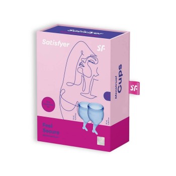 Μαλακά Κυπελάκια Περιόδου - Satisfyer Feel Secure Menstrual Cups Dark Blue