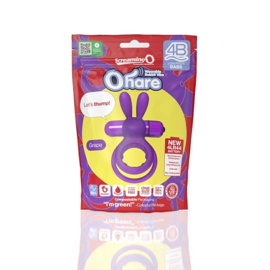 4B Ohare Wearable Rabbit Vibe Grape Sex Toys