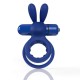 Διπλό Δονούμενο Δαχτυλίδι Σιλικόνης - 4T Ohare Wearable Rabbit Vibe Blueberry Sex Toys 
