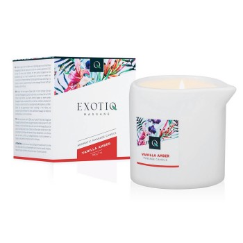 Κερί Για Μασάζ - Exotiq Massage Candle Vanilla Amber 200g