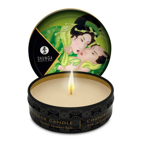 Κερί Για Μασάζ Πράσινο Τσάι - Massage Candle Exotic Green Tea 30ml Sex & Ομορφιά 
