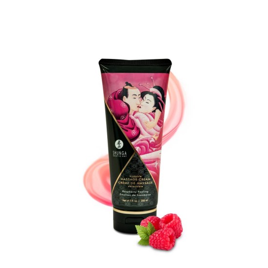 Κρέμα Για Μασάζ Βατόμουρο - Kissable Massage Cream Raspberry Feeling 200ml Sex & Ομορφιά 
