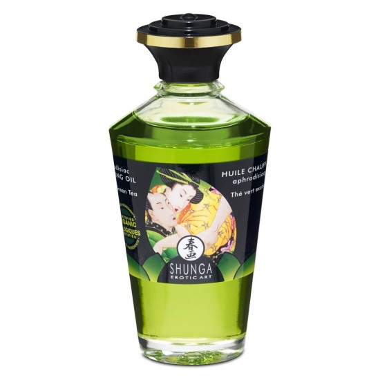 Θερμαντικό Λάδι Μασάζ Πράσινο Τσάι - Aphrodisiac Oil Exotic Green Tea 100ml Sex & Ομορφιά 