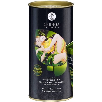 Θερμαντικό Λάδι Μασάζ Πράσινο Τσάι - Aphrodisiac Oil Exotic Green Tea 100ml