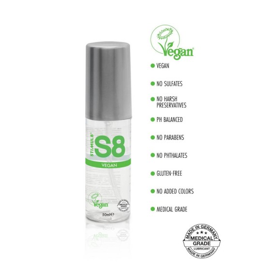 Βίγκαν Οργανικό Λιπαντικό - S8 Waterbased Vegan Lube 50ml Sex & Ομορφιά 