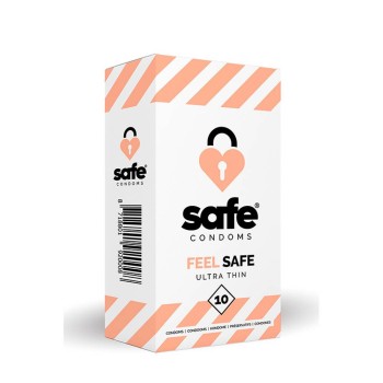 Προφυλακτικά Πολύ Λεπτά - Safe Feel Ultra Thin Condoms 10 pcs