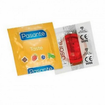 Προφυλακτικό Γεύση Φράουλα - Pasante Strawberry Condom 52mm 1pc