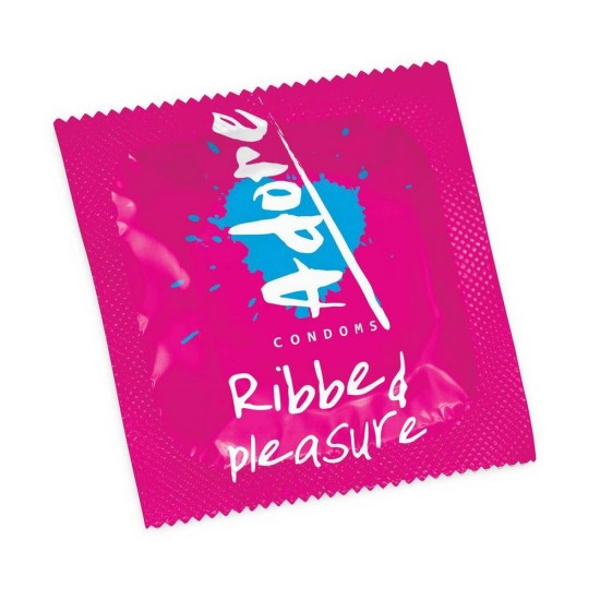 Προφυλακτικό Με Ραβδώσεις - Adore Ribbed Pleasure Condom Sex & Ομορφιά 