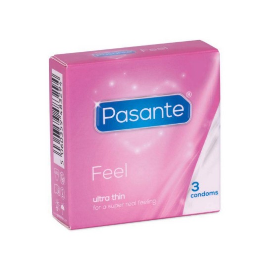 Προφυλακτικά Πολύ Λεπτά - Pasante Feel Condoms 3 pcs Sex & Ομορφιά 