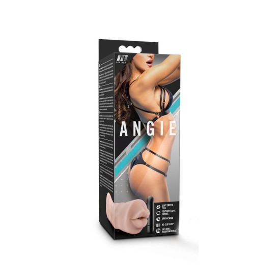 Δονούμενο Αυνανιστήρι Στόμα - M For Men Angie Vanilla Sex Toys 