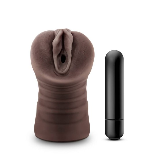 Δονούμενο Κολπικό Ομοίωμα - Hot Chocolate Brianna Chocolate Sex Toys 