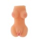 Δονούμενο Κολπικό & Πρωκτικό Ομοίωμα  - Realstuff The Libidinous Virgin Masturbator Flesh 14.5cm Sex Toys 