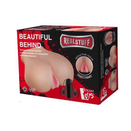 Γυναικείο Ομοίωμα Με Δόνηση - Real Stuff Beautiful Behind Seductive Tight Pussy Sex Toys 