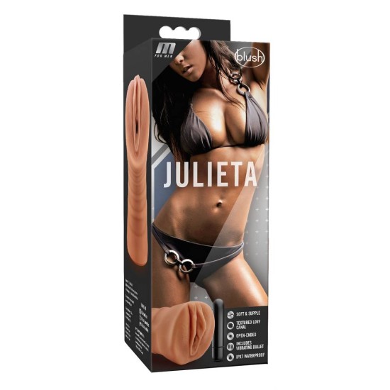 Κολπικό Αυνανιστήρι Με Δόνηση - M For Men Julieta Mocha Sex Toys 