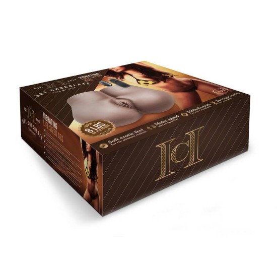 Ρεαλιστικό Δονούμενο Γυναικείο Ομοίωμα - Hot Chocolate Fuck Me Deep 29cm Sex Toys 