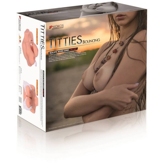 Ρεαλιστικό Ομοίωμα Στήθους - Bouncing Titties Masturbator Sex Toys 