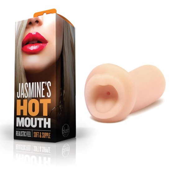 X5 Men Jasmines Hot Mouth Beige 13cm Sex Toys