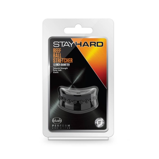 Stay Hard Beef Ball Stretcher Black Sex Toys
