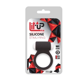 Δαχτυλίδι Με Δόνηση - Lit Up Silicone Stimu Ring 3 Black
