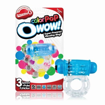 Color Pop Owow Vibe Cockring Blue