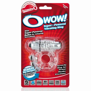 Δονούμενο Δαχτυλίδι Πέους - Owow Vibrating Cockring Clear