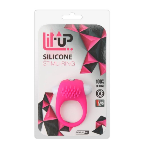Lit Up Silicone Stimu Ring 5 Pink Sex Toys