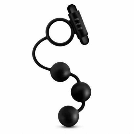Anal Beads With Vibrating Cockring Sex Toys