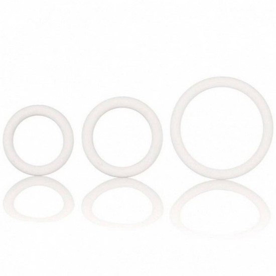 Tri Rings Set Of 3 White Sex Toys