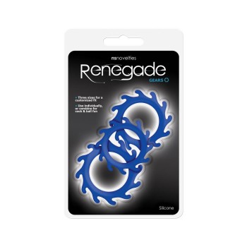 Σετ Δαχτυλίδια Πέους & Όρχεων - Renegade Gears Blue