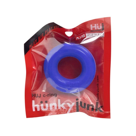 Απαλό & Ελαστικό Δαχτυλίδι Πέους - Huj Silicone Cockring Blue Sex Toys 