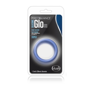Performance Silicone Glo Cock Ring Blue