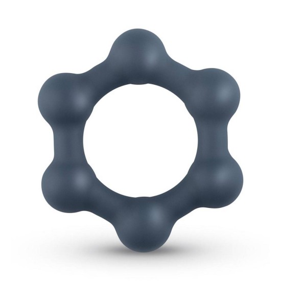 Hexagon Cockring With Steel Balls Sex Toys