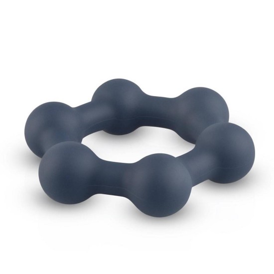 Hexagon Cockring With Steel Balls Sex Toys