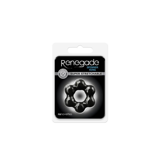 Δαχτυλίδι Πέους - Renegade Spinner RIng Black Sex Toys 