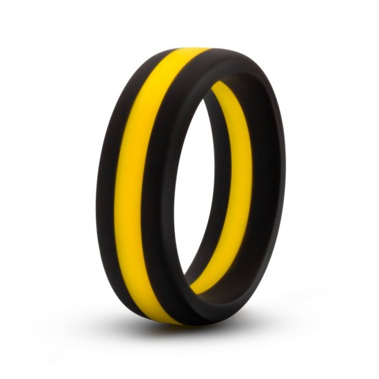 Performance Silicone Go Pro Cock Ring Black & Gold Sex Toys