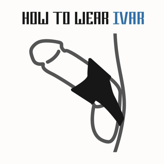 Φαρδύ Δαχτυλίδι Πέους - Ivar Knot Design Cock Ring Black Sex Toys 