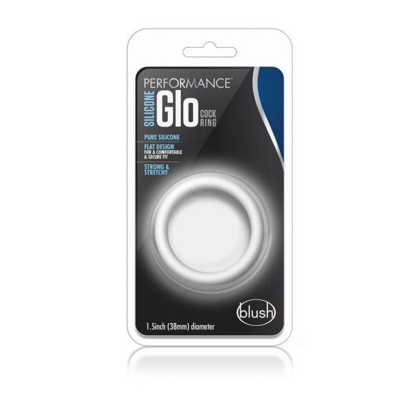 Performance Silicone Glo Cock Ring White Sex Toys