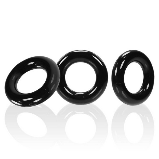 Willy Rings 3 Pack Cockrings Black Sex Toys