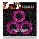 Σετ Δαχτυλίδια Πέους - Willy Rings 3 Pack Cockrings Hot Pink Sex Toys 