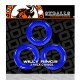 Σετ Δαχτυλίδια Πέους - Willy Rings 3 Pack Cockrings Police Blue Sex Toys 