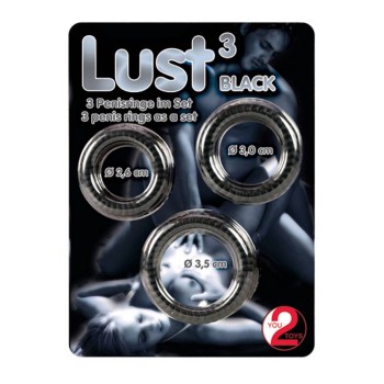 Lust 3 Penis Rings