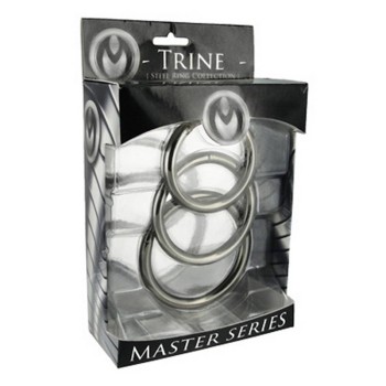 Σετ Μεταλλικά Δαχτυλίδια Πέους & Όρχεων - Trine Steel Ring Collection